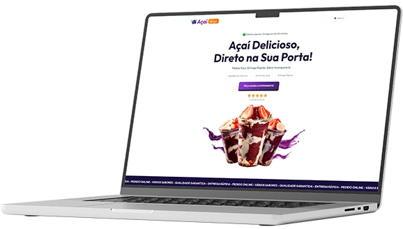 cardapio acai wordpress e elementor